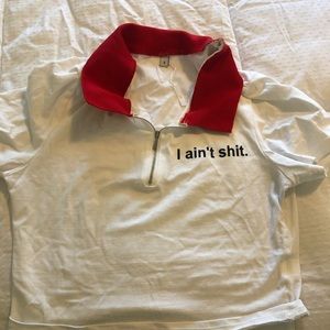 White Crew Tee size S